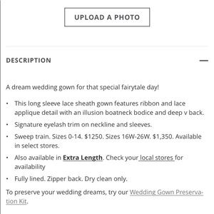 Melissa sweet wedding gown